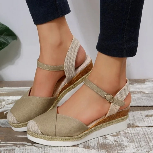 Sandalias Mujer Verano Cierre Hebilla Suela Cómoda - Mavetta