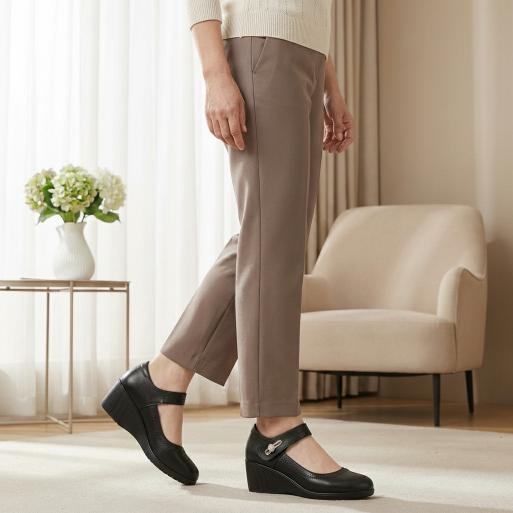Zapatos Tacón Medio Mujer Diseño Ergonómico Uso Diario