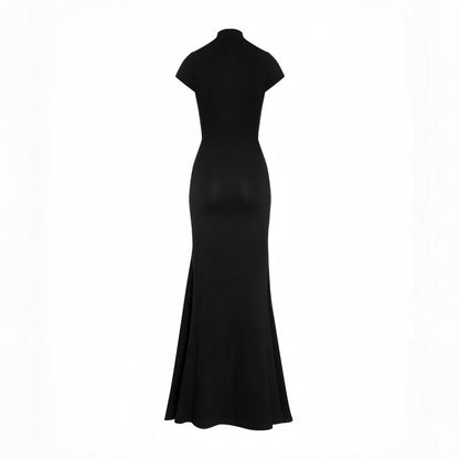 Vestido maxi mujer con abertura lateral