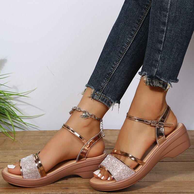 Sandalias Mujer Ortopédicas Diseño Romano Ajuste Cómodo