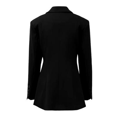 Blazer Mujer de Tela Estructurada Corte Clásico