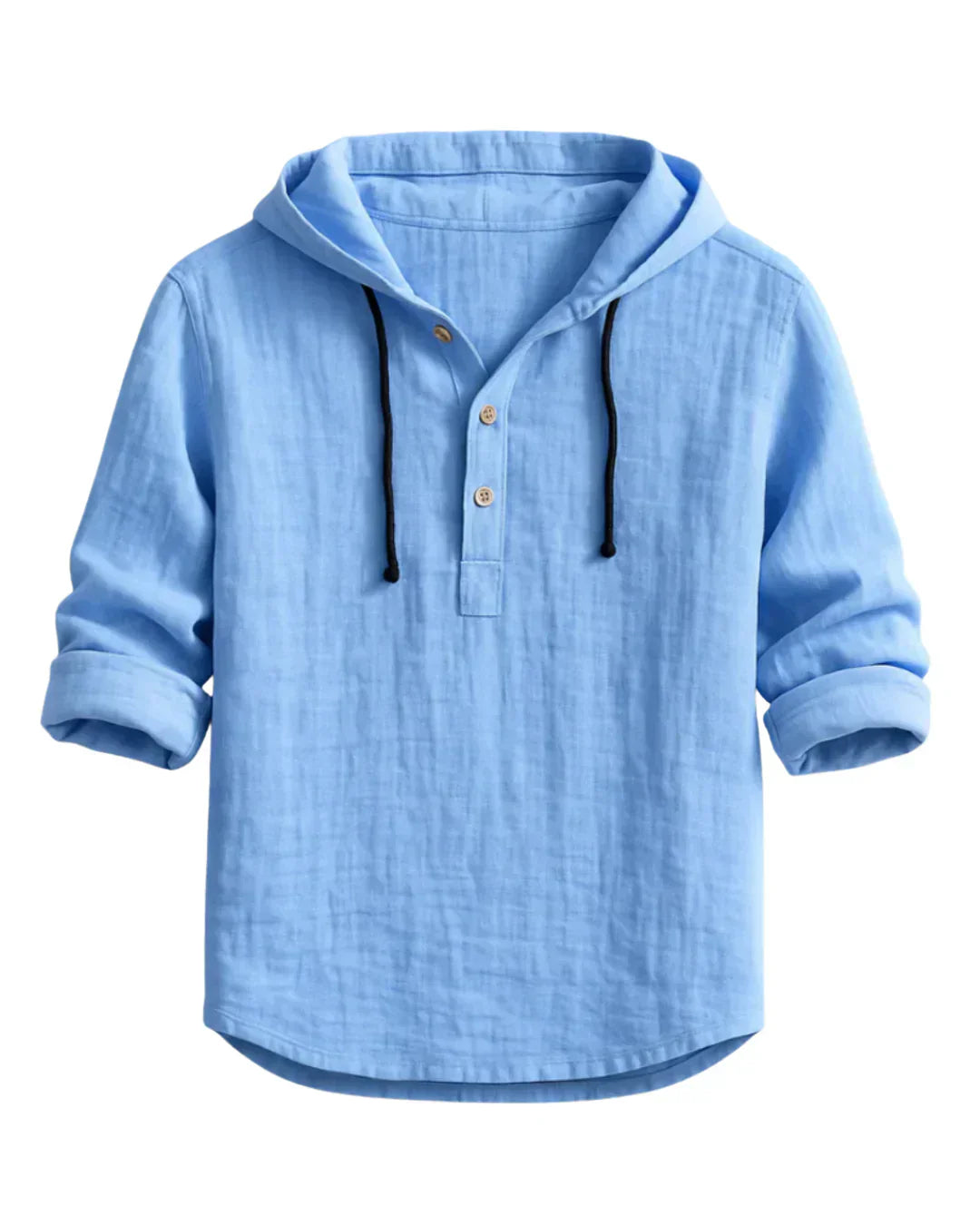 Camiseta con capucha hombre algodón transpirable estilo casual