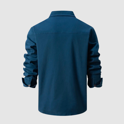 Camisa utility hombre manga larga botones