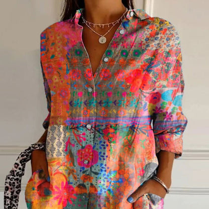 Blusa Mujer Estampado Floral Diseño Atemporal