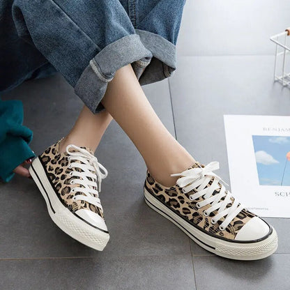 Zapatillas Mujer Plataforma Estampado Animal Ajuste Casual - Mavetta