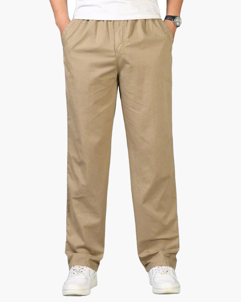 Pantalones Capri Mujer Algodón Lino Cintura Elástica Ajustable