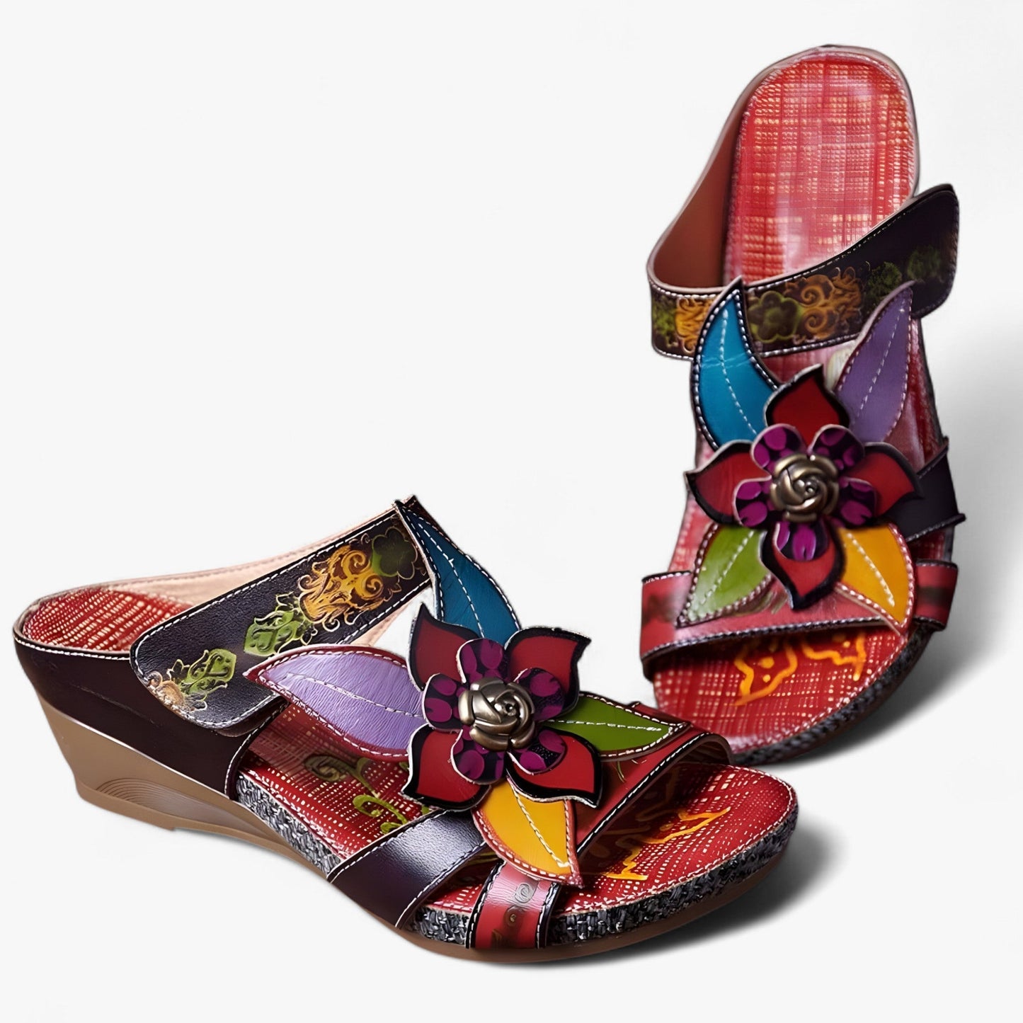 Sandalias Mujer Detalles Trenzados Estilo Bohemio