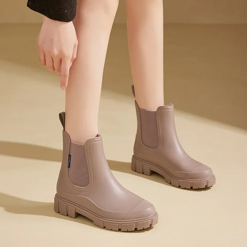 Botas Chelsea Mujer Impermeables con Tiradores