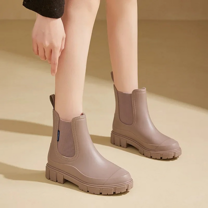 Botas Chelsea Mujer Impermeables con Tiradores