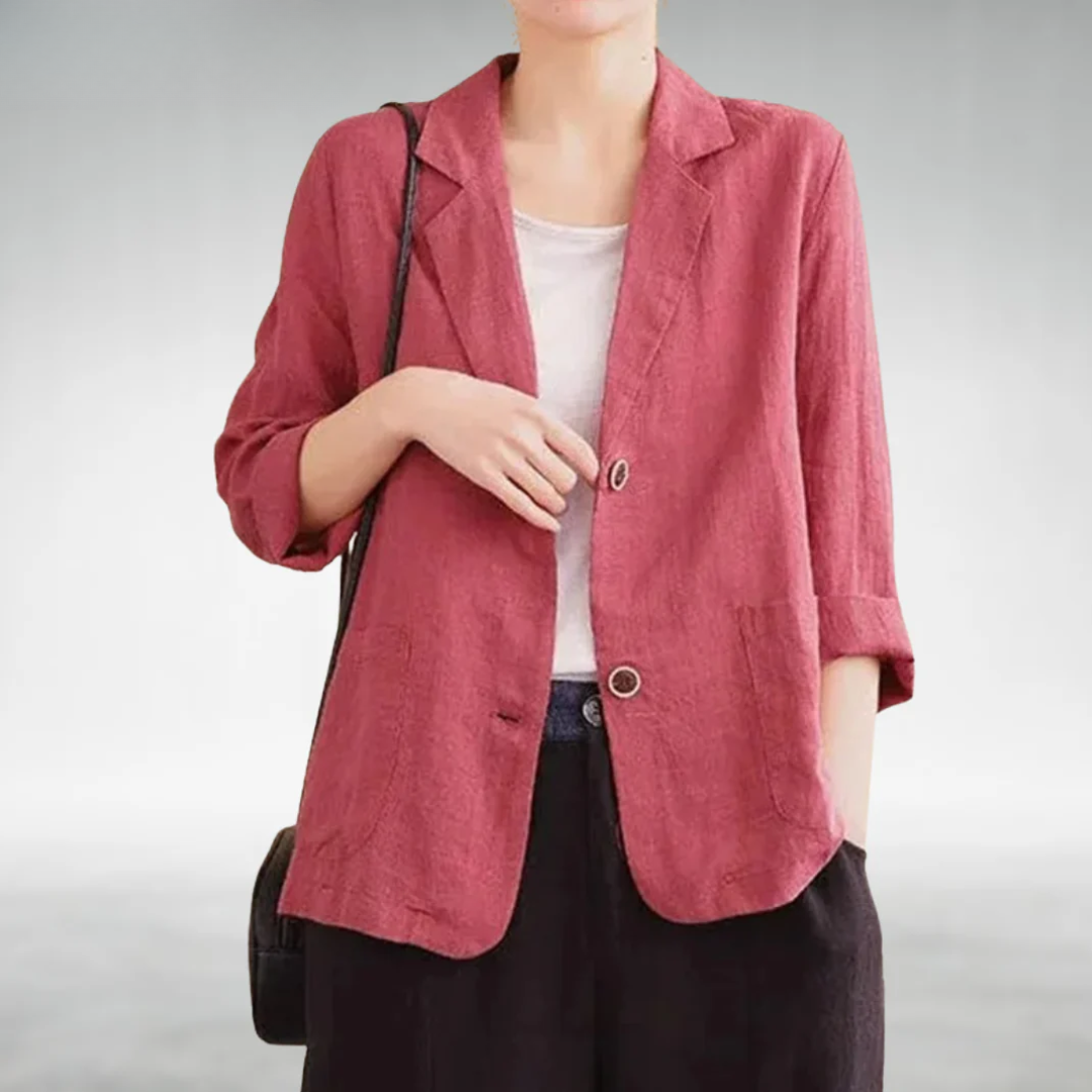 Blazer Mujer Casual Corte Relajado Estilo Moderno