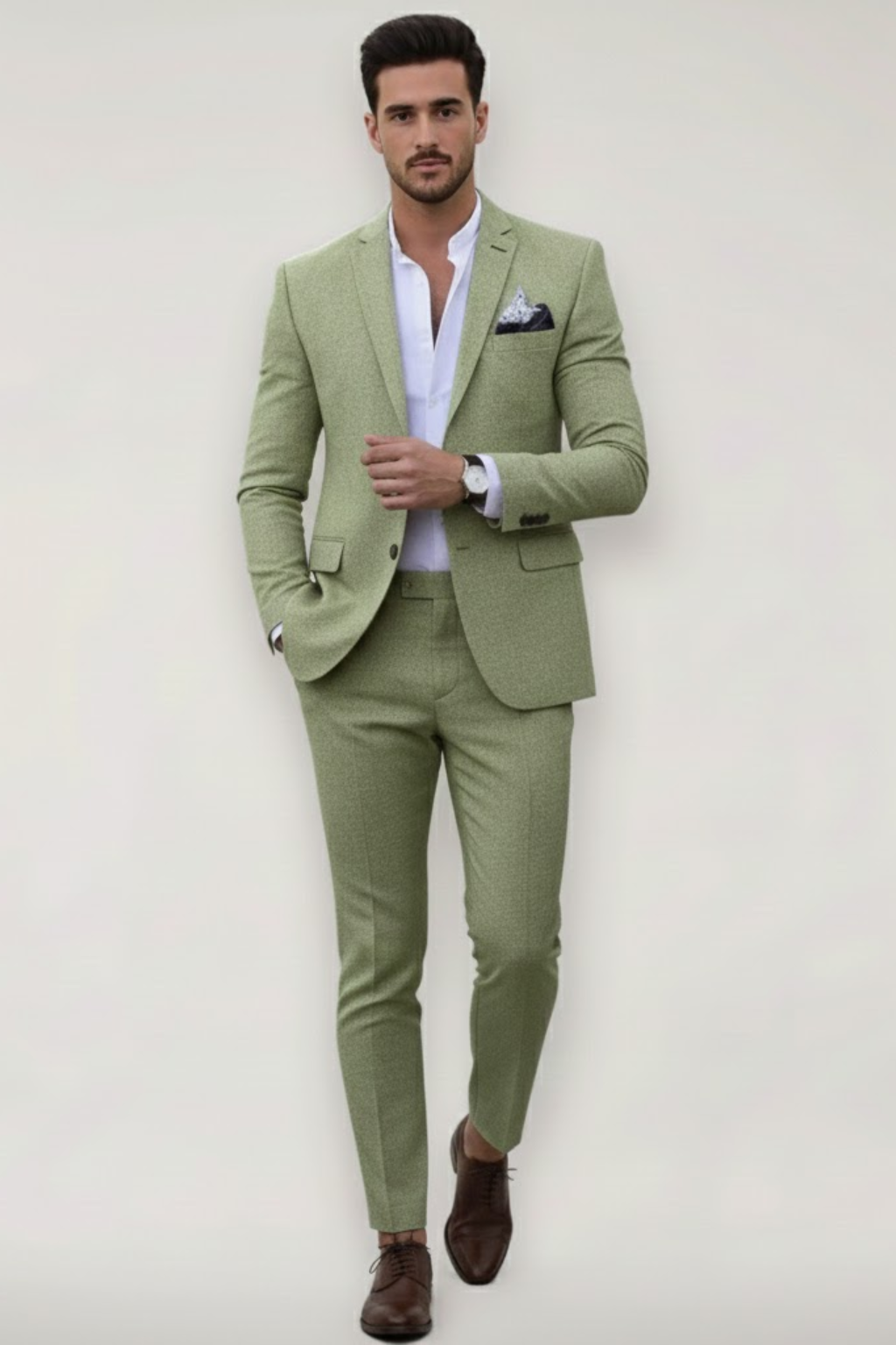 Traje Hombre Primavera Moderno Slim Fit