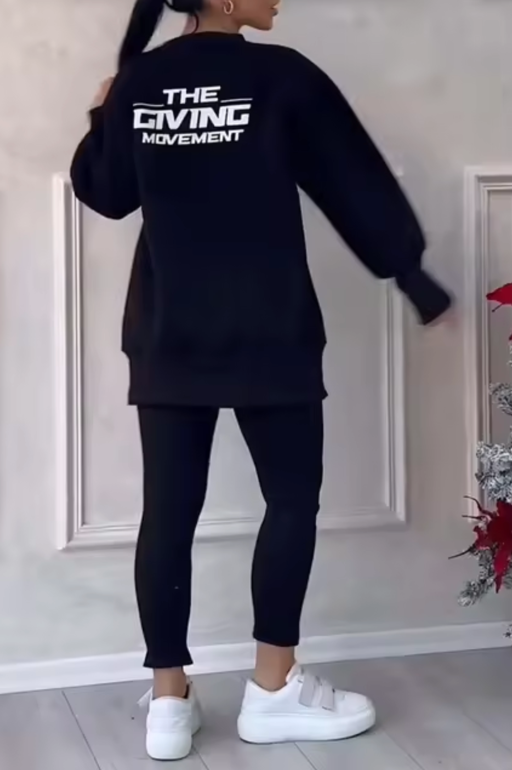 Conjunto Mujer Suéter y Pantalón Punto Elegante