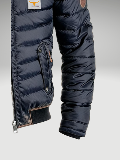 Chaqueta Hombre Acolchada Ligera Corte Moderno