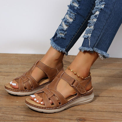 Sandalias Mujer con Tiras Suela Plana y Soporte