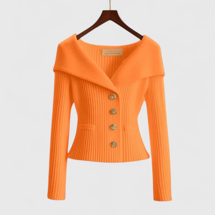 Blazer Mujer de Punto Comodo Versatil Corte Clasico