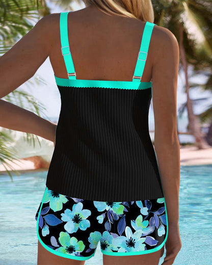Bañador Tankini Mujer Dos Piezas Ajuste Elegante