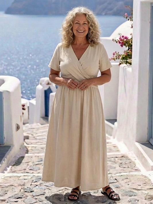 Vestido Mujer Ligero de Tela Suave y Corte Ajustado - Mavetta