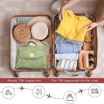 Organizador de cosméticos de viaje compacto y funcional