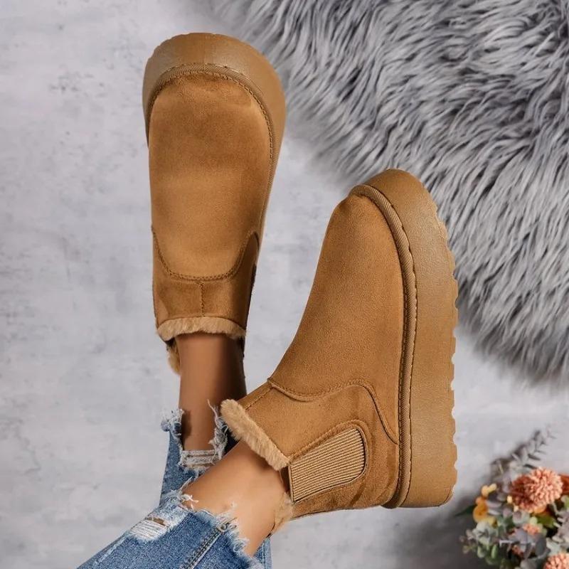 Botas invierno Mujer forradas Punta redonda cómodas