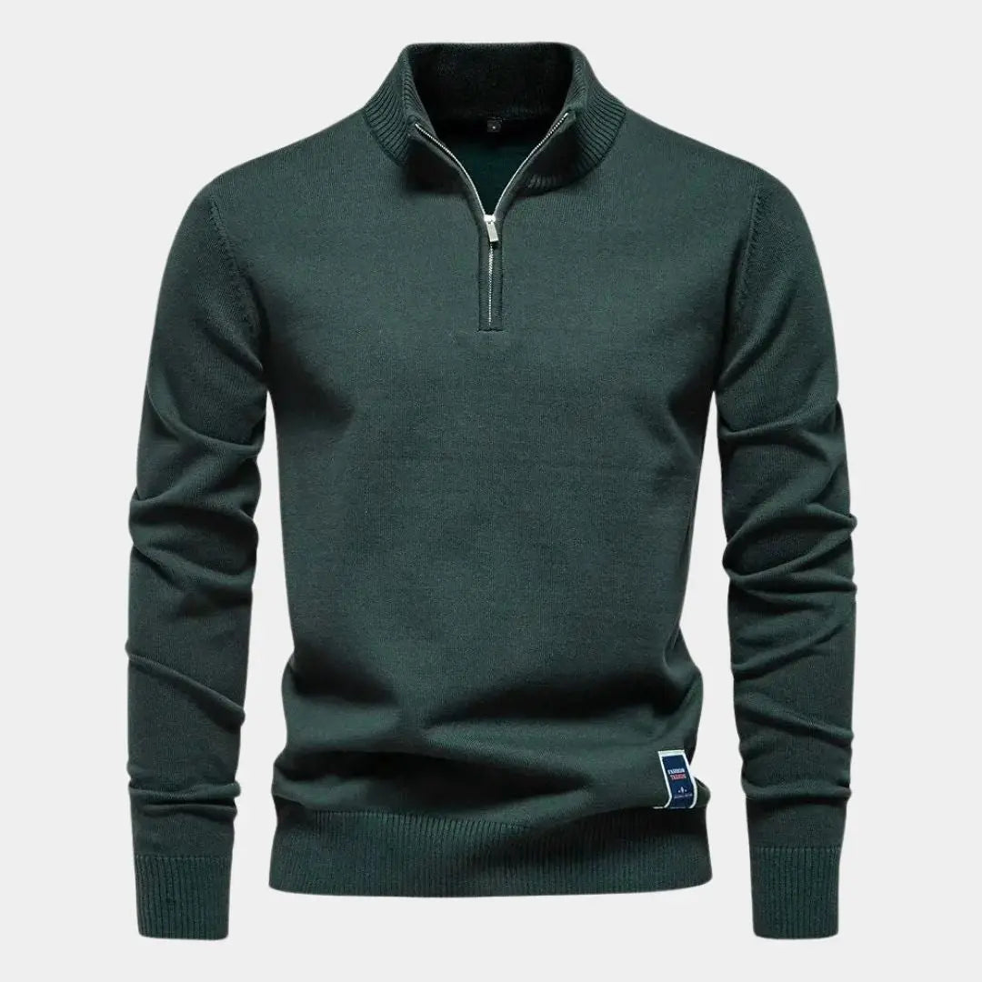 Jersey Hombre Slim Fit Media Cremallera