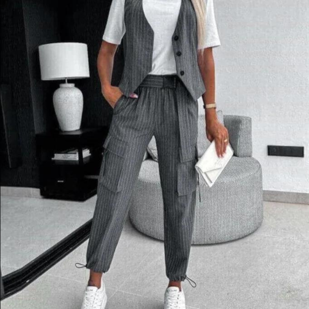 Conjunto Mujer de Dos Piezas Elegante Ajustado