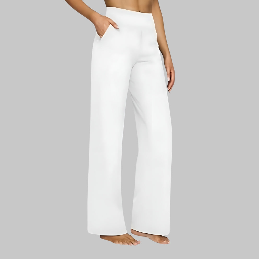 Pantalones Mujer Algodón Elástico Corte Cómodo