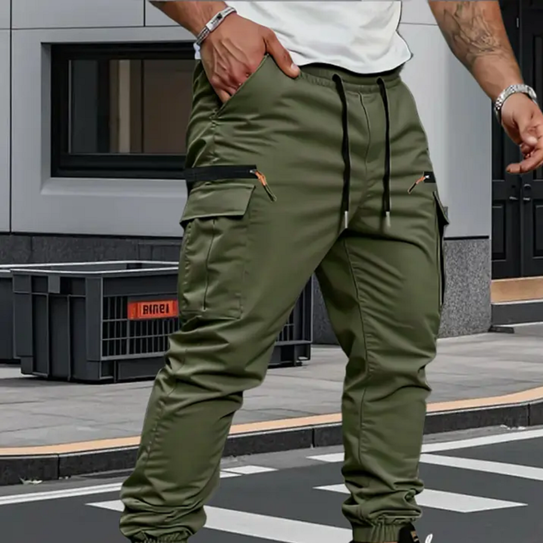 Pantalón Jogger Hombre Algodón Cargo Elástico - Mavetta