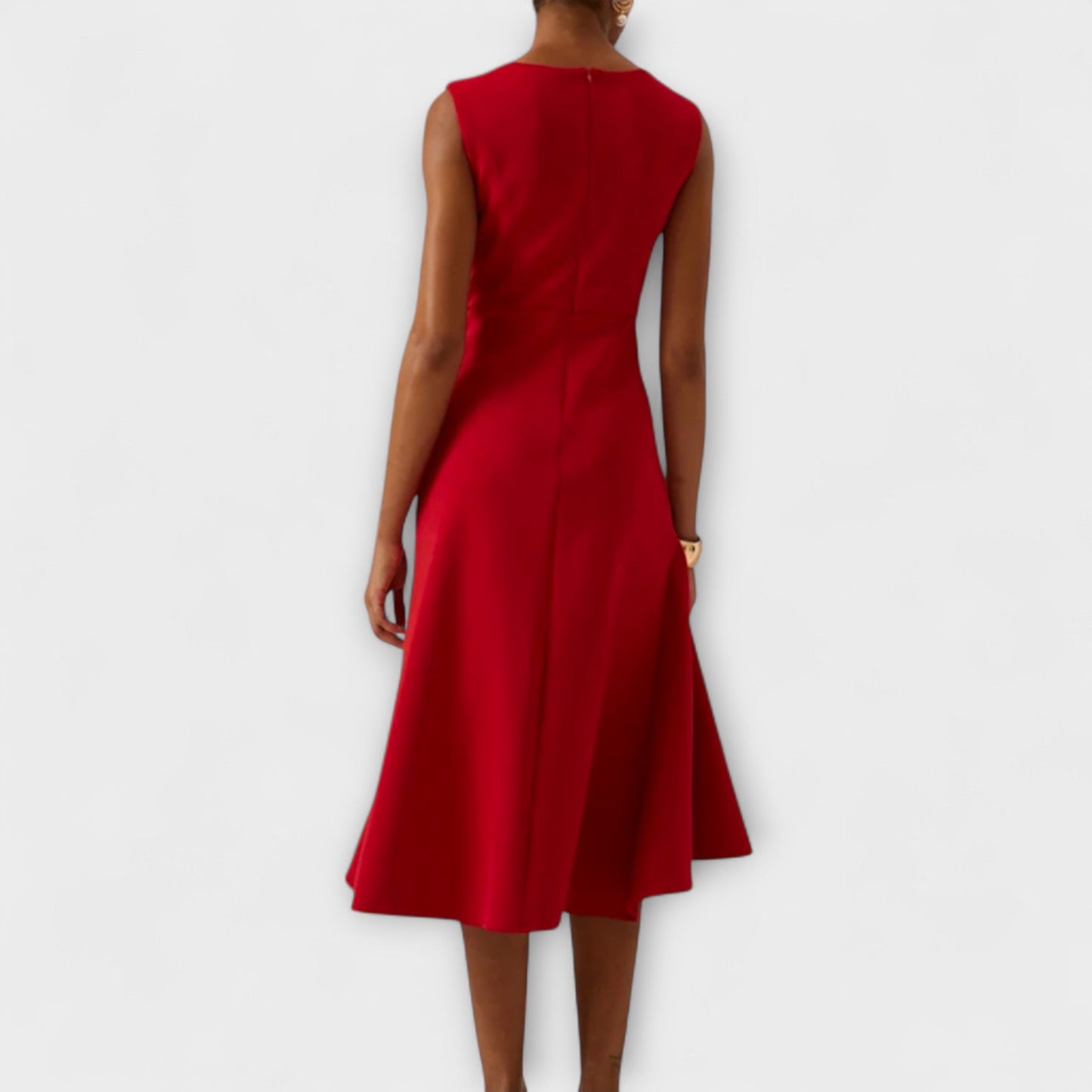 Vestido midi mujer corte sofisticado