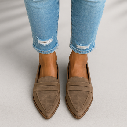 Mocasines Mujer Diseño Delgado Puntera Fina