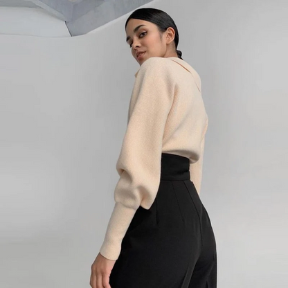 Suéter Mujer de Punto Suave Ajuste Clásico