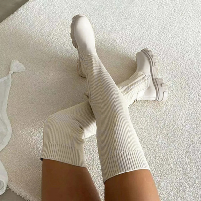 Botas Mujer caña alta elásticas estilo overknee