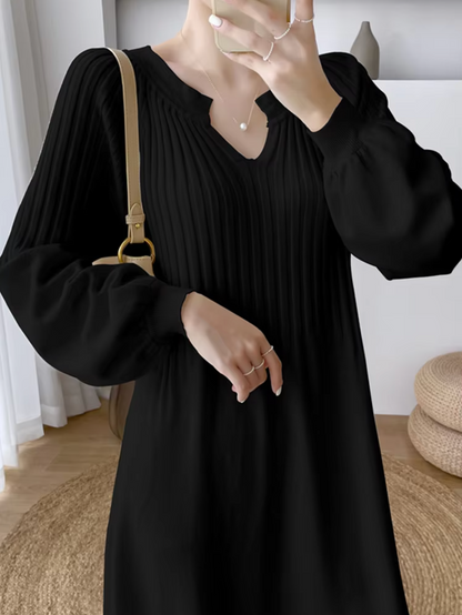 Vestido maxi mujer de plumeti holgado