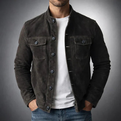 Chaqueta Hombre Inspiración Militar Corte Ajustado