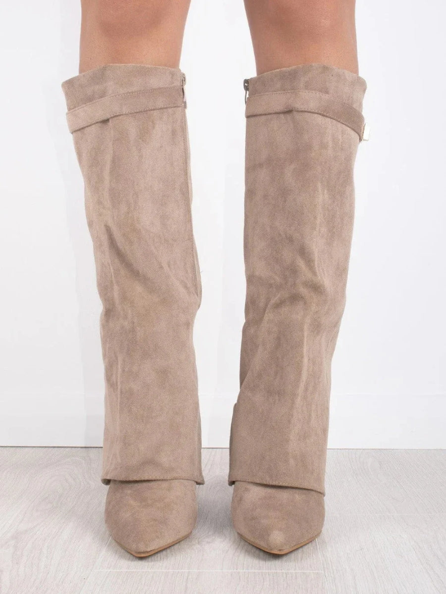 Botas mujer de piel suave y diseño cómodo cierre lateral
