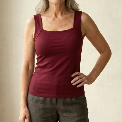Camiseta Mujer con Sujetador Integrado Ajuste Confortable