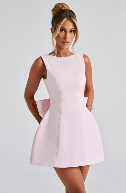 Vestido mini mujer estructurado para invitada de boda