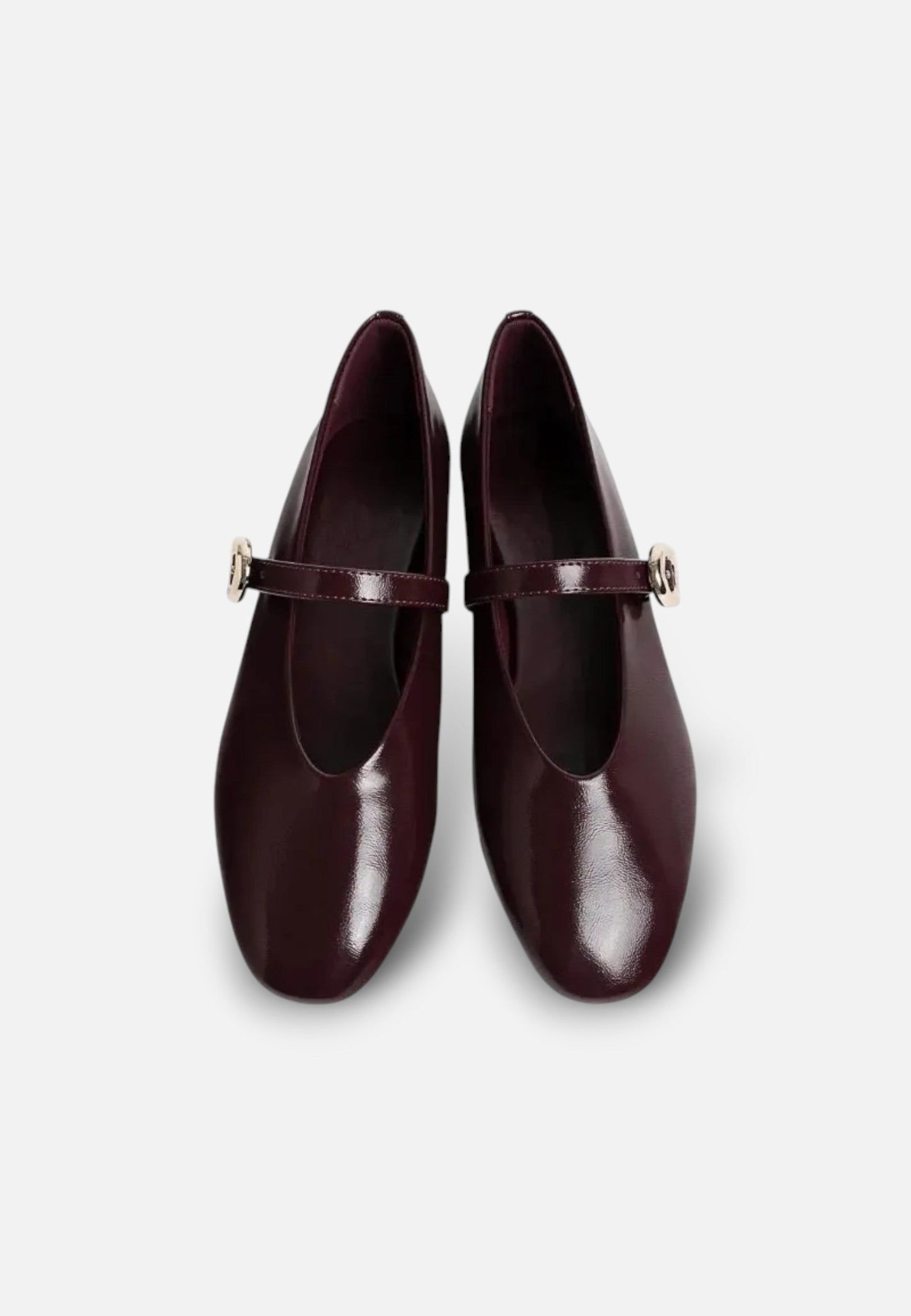 Zapatos Mary Jane Mujer de Piel Sintética Punta Cuadrada Hebilla