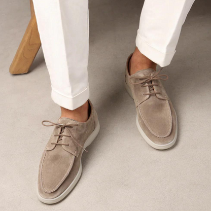 Zapatos Hombre de Gamuza con Cordones Estilo Informal