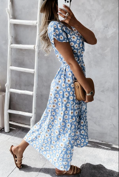 Vestido Mujer Verano Escote en V