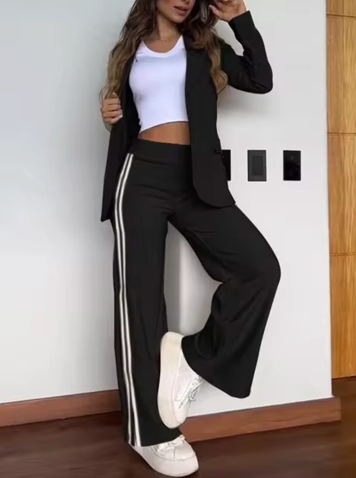 Conjunto Mujer Blazer y Pantalón Elegante Ajustado