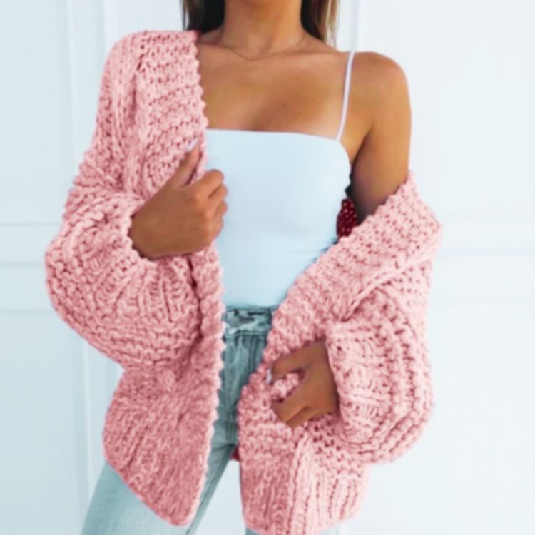Chaqueta Mujer Oversize de Piel Sintética Suave