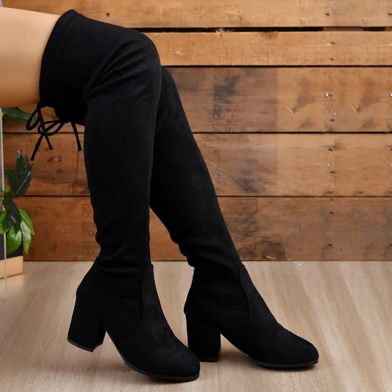 Botas Altas Mujer Overknee Elegantes y Ligeras