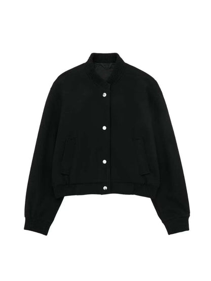 Chaqueta bomber Mujer Corta Estilo Casual