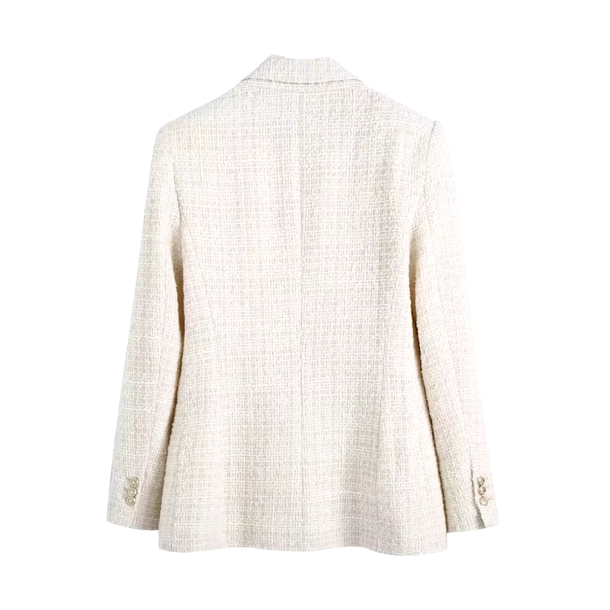 Blazer Mujer de Tela con Doble Botonadura Ajustado