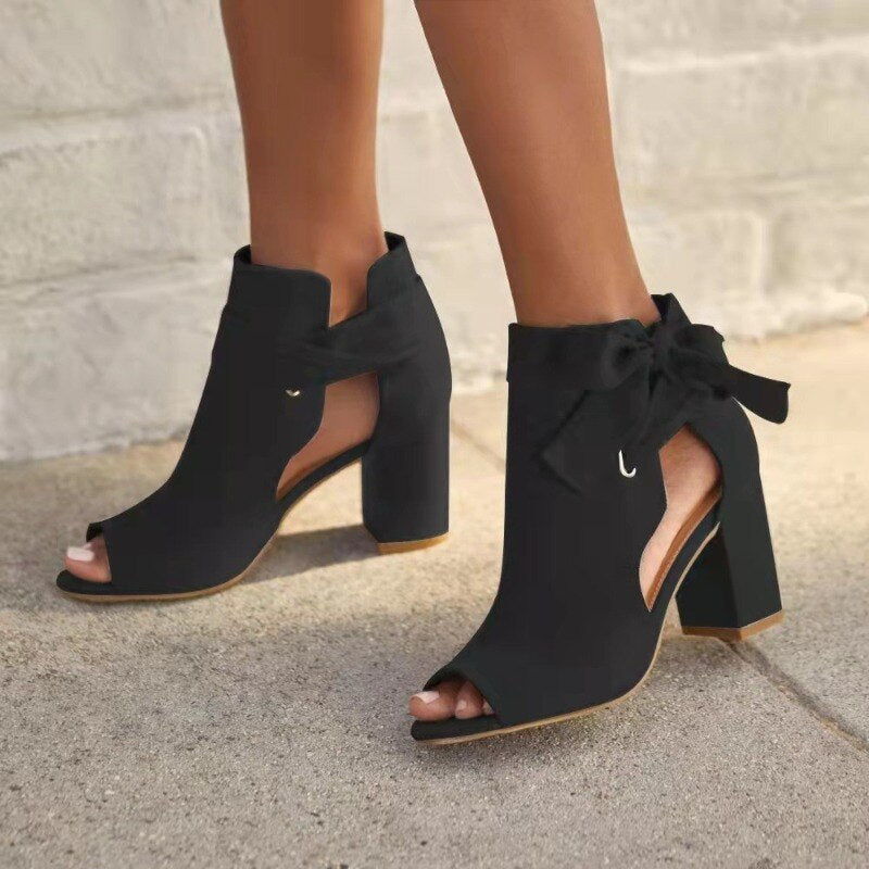 Sandalias Mujer Tacón Alto Ajuste Elegante