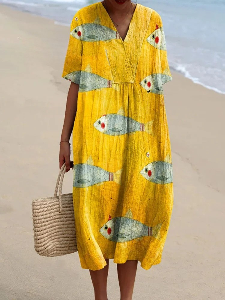 Vestido Mujer de Algodón Ajuste Clásico - Mavetta