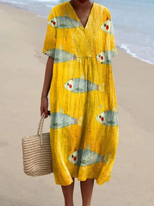 Vestido Mujer de Algodón Ajuste Clásico - Mavetta