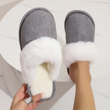 Zapatillas Casa Mujer Forro Piel Sintética Punta Redonda