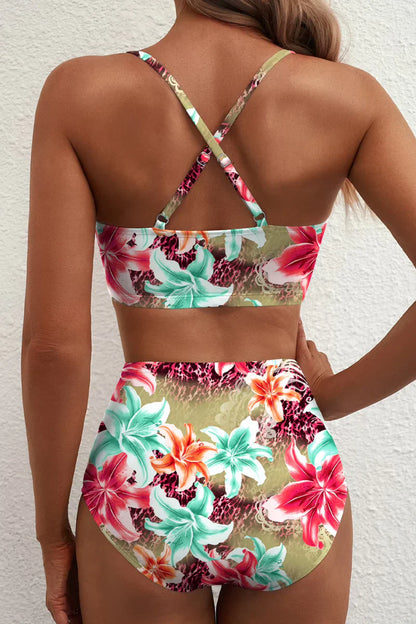 Bikini Mujer Moldeador Cintura Alta Elegante