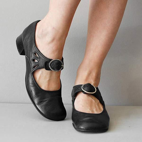 Zapatos ortopédicos mujer con correa ajustable estilo elegante